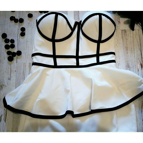 Peplum Bustier Dress NWT - Picture 4 of 4